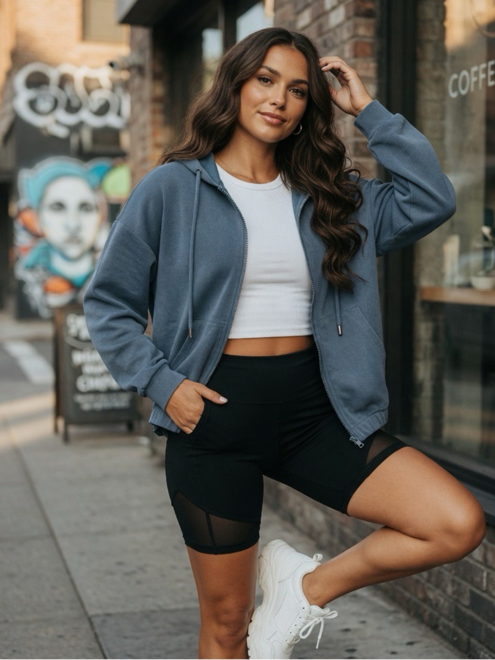 Rachel Zoe zip up hoodie